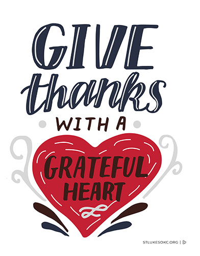 Give Thanks With A Grateful Heart – St. Luke's